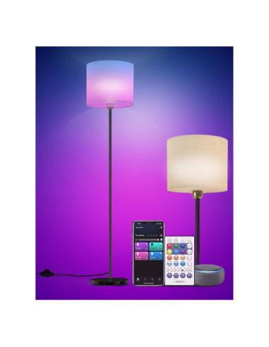 Lámpara de pie inteligente YHW DBZ-SPL9W con control remoto