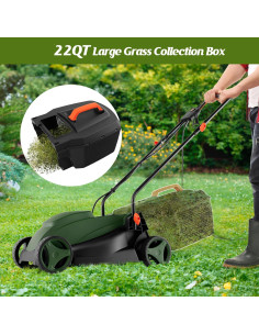 Cortadora de Césped Eléctrica S AFSTAR 10 AMP 33 cm Ajustable 2