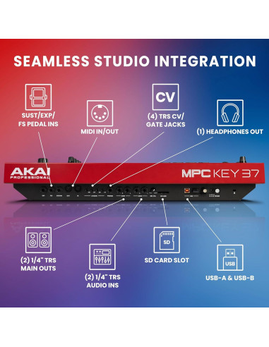Akai Professional MPC Key 37 Sintetizador 37 Teclas