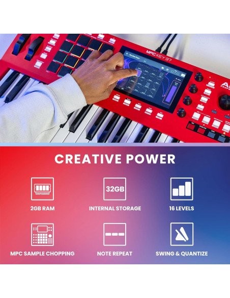 Akai Professional MPC Key 37 Sintetizador 37 Teclas