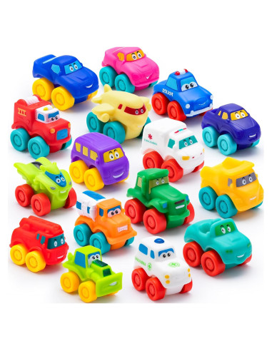 Coches de Juguete de Goma Suave JOYIN 5 cm para Baño
