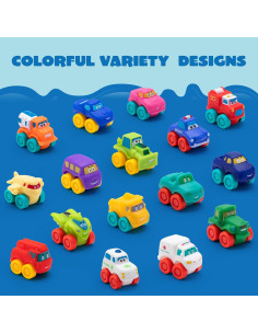 Coches de Juguete de Goma Suave JOYIN 5 cm para Baño 2