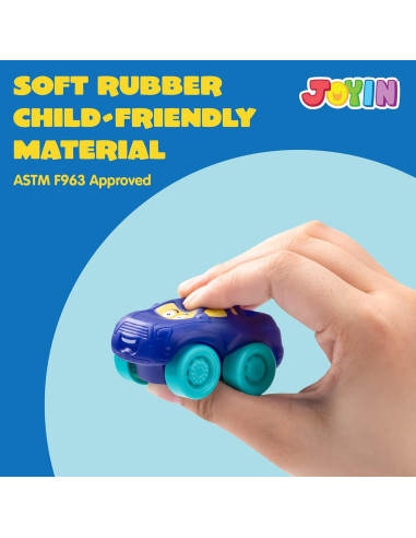 Coches de Juguete de Goma Suave JOYIN 5 cm para Baño