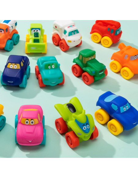 Coches de Juguete de Goma Suave JOYIN 5 cm para Baño
