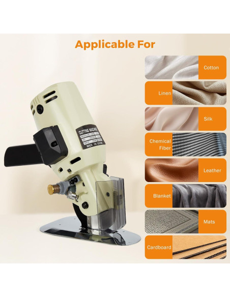 Cortadora de Tela Eléctrica BEAMNOVA 10.16 cm con Rodillo