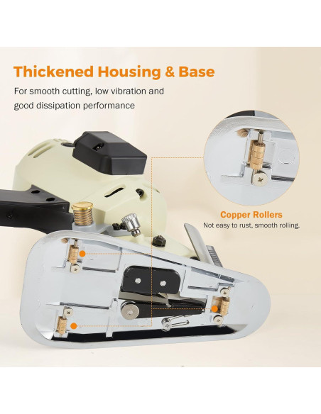 Cortadora de Tela Eléctrica BEAMNOVA 10.16 cm con Rodillo
