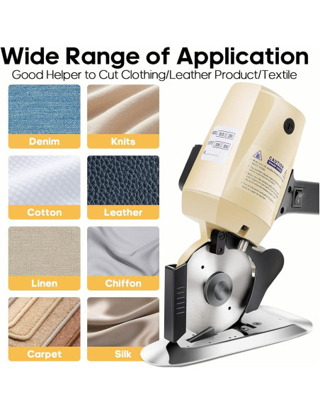 Cortador de tela eléctrico GPOAS 4" con afilador automático