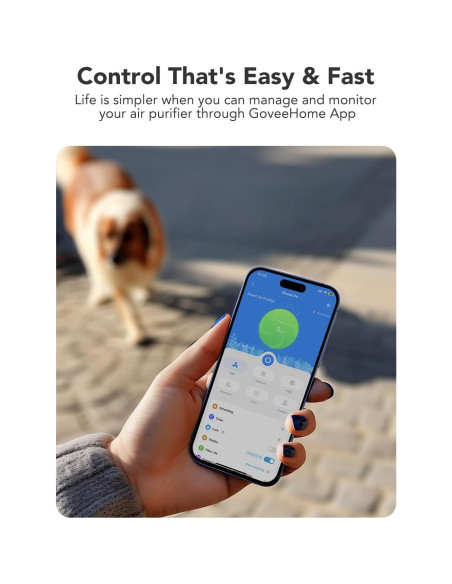 Purificador de Aire GoveeLife H7122 para 141 m, WiFi, HEPA