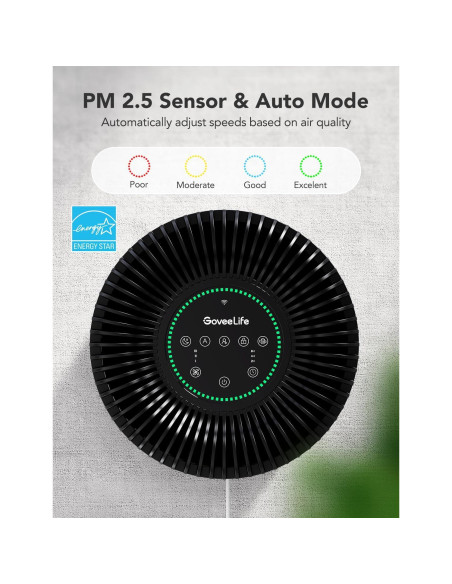Purificador de Aire GoveeLife H7122 para 141 m, WiFi, HEPA