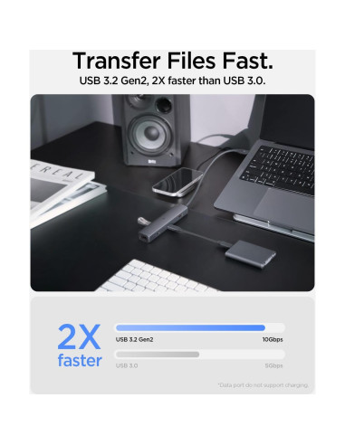 Hub USB C Spigen ArcDock 6-en-1 8K 60Hz HDMI 100W