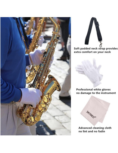 Kit de limpieza para saxofón SKYNEO con estuche y accesorios