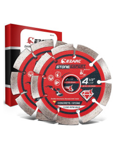 Hoja de Diamante Segmentada EZARC 115mm para Amoladora