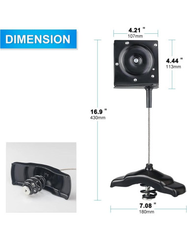 Elevador de Llanta de Repuesto WMPHE para Dodge Ram 1500-3500