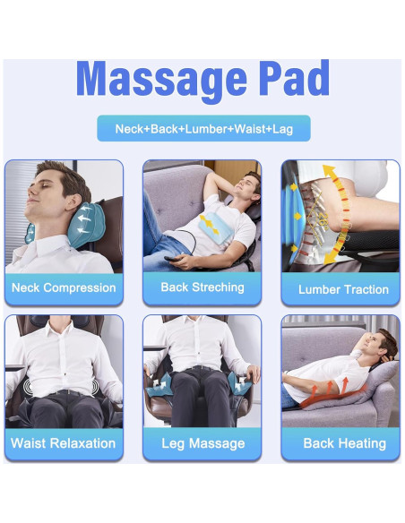 Masajeador de Espalda SLOTHMORE con Calor y Vibración