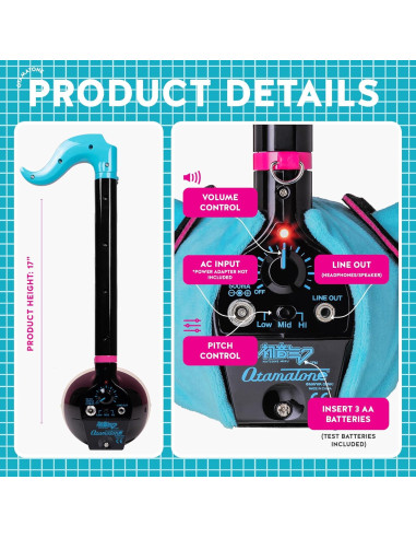 Otamatone Deluxe Hatsune Miku Sintetizador Japonés