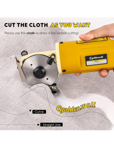 Cortador de Tela Eléctrico CGOLDENWALL 170W 25mm 69.85cm