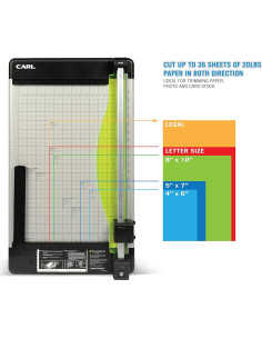 Cortadora de Papel Carl 12238 45.72 cm 36 Hojas Alta Resistencia 2