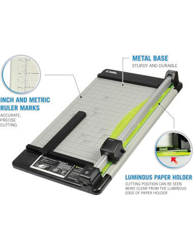 Cortadora de Papel Carl 12238 45.72 cm 36 Hojas Alta Resistencia