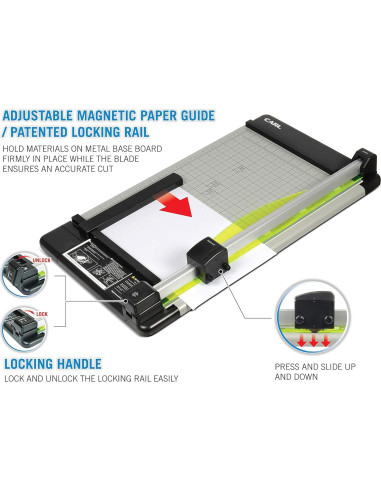 Cortadora de Papel Carl 12238 45.72 cm 36 Hojas Alta Resistencia