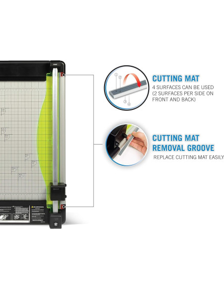Cortadora de Papel Carl 12238 45.72 cm 36 Hojas Alta Resistencia