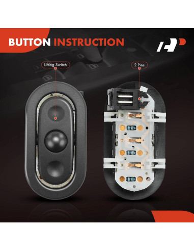 Interruptor de Audio Volante A-Premium Chrysler/Dodge 2001-2015