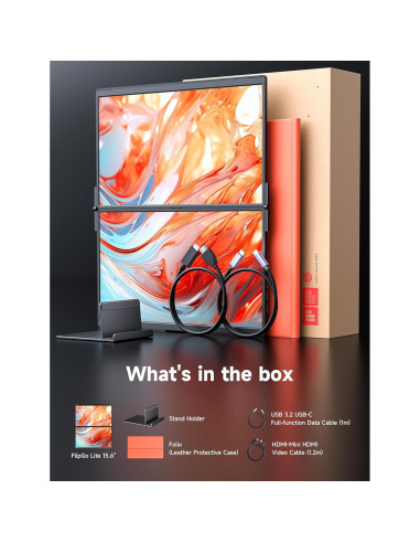 Monitor Portátil JSAUX FlipGo Lite 15.6" FHD 1080P