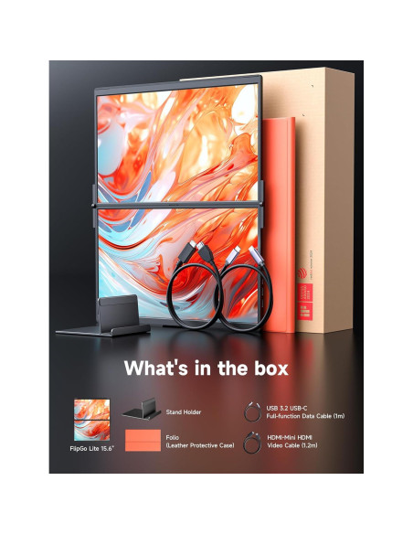 Monitor Portátil JSAUX FlipGo Lite 15.6" FHD 1080P