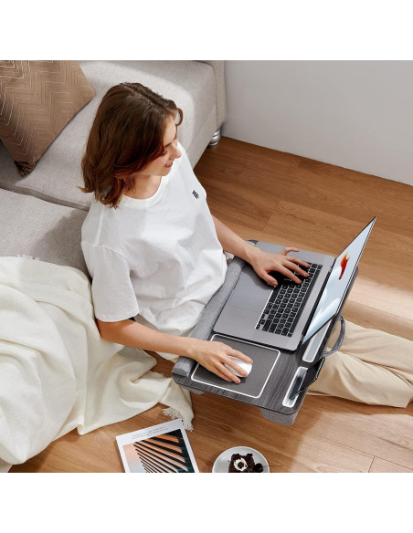 Escritorio de Regazo HUANUO para Laptop 17" Madera Negra