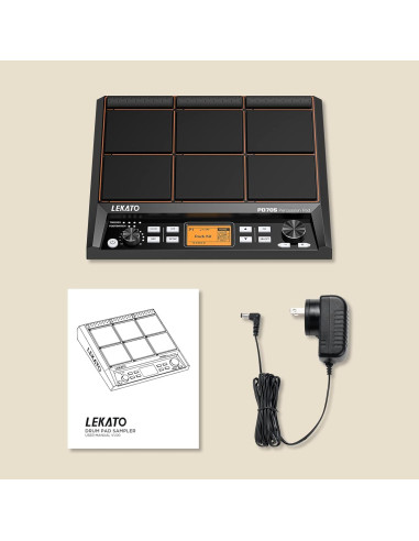 Pad de Batería Eléctrico LEKATO PD705 con 9 Pads Sensibles