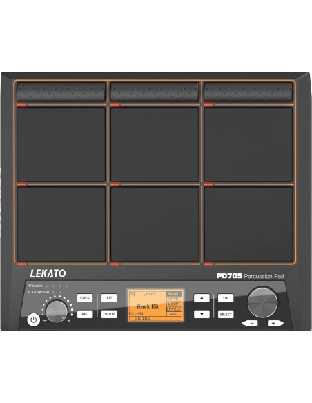 Pad de Batería Eléctrico LEKATO PD705 con 9 Pads Sensibles