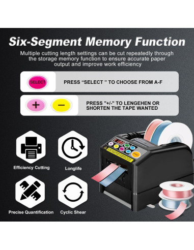 Máquina de Corte de Cinta Yueidung 999mm Automática Negra