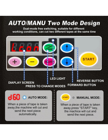 Máquina de Corte de Cinta Yueidung 999mm Automática Negra Máquina de Corte de Cinta Yueidung 999mm Automática Negra
