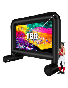 Pantalla Inflable de Cine AZXRHWYGS 4,88 m para Exterior