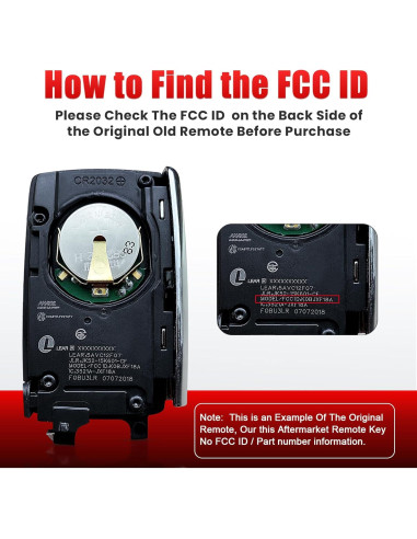 Llave Remota Inteligente 5 Botones para Land Rover 2018-2023