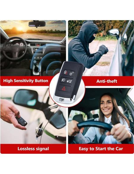 Llave Remota Inteligente 5 Botones para Land Rover 2018-2023