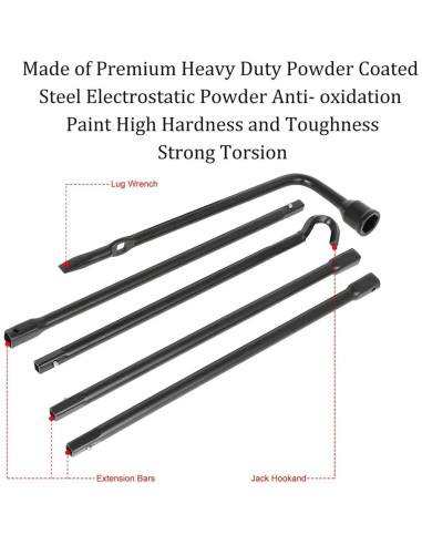 Juego de Herramientas ECCPP para Llave de Repuesto Dodge Ram