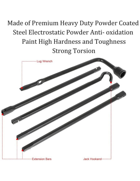 Juego de Herramientas ECCPP para Llave de Repuesto Dodge Ram