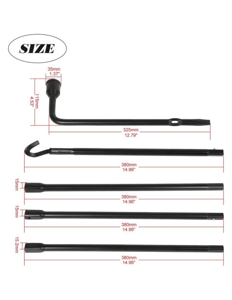 Juego de Herramientas ECCPP para Llave de Repuesto Dodge Ram