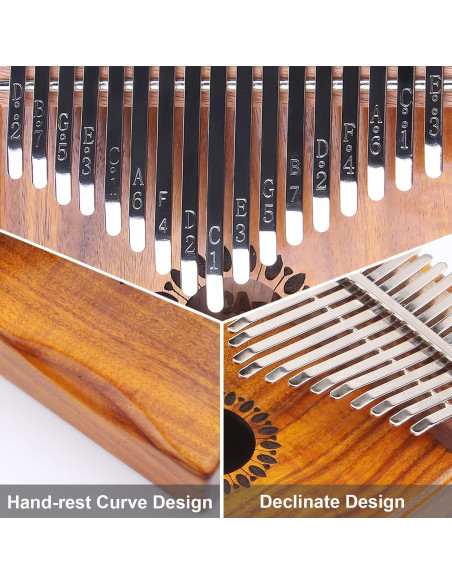 Kalimba Newlam 17 Teclas de Madera para Principiantes