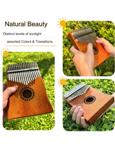 Kalimba Newlam 17 Teclas de Madera para Principiantes