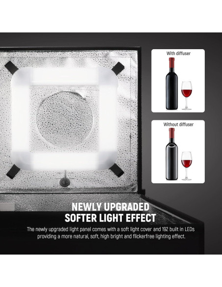 Caja de Luz de Estudio NEEWER 50W 20"x20" 192 LEDs 5600K