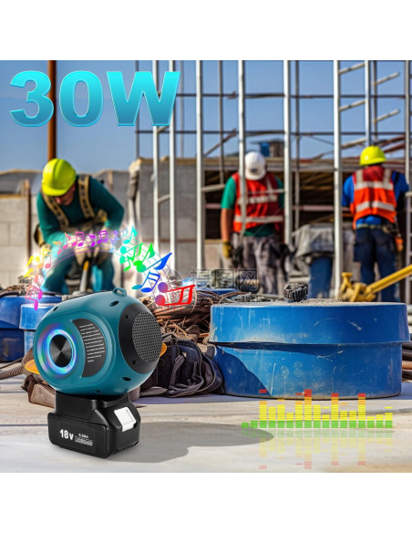 Altavoz Bluetooth Makita YXDZ-009 30W 38h Batería 18V LXT