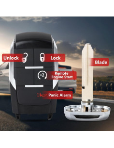 Llavero inteligente sin llave ACY para Ram 2500-5500 2019-2024 2