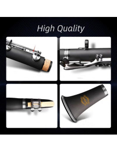 Clarinete JCL-100 Bb Estudiante con Accesorios y Funda 2