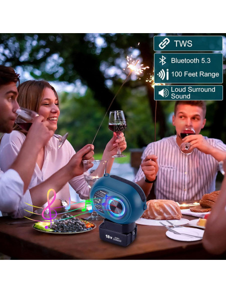 Altavoz Bluetooth Makita YXDZ-009 30W 38h Batería 18V LXT