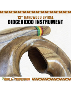 Didgeridoo Espiral de Madera Natural - Compacto y Ligero 2