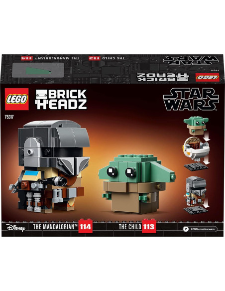 LEGO BrickHeadz Star Wars El Mandaloriano y El Niño 75317
