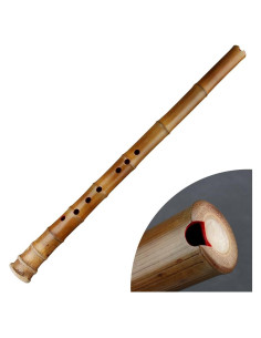 Flauta de Bambú GF Clave G 8 Agujeros Natural Xiao