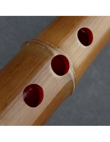 Flauta de Bambú GF Clave G 8 Agujeros Natural Xiao