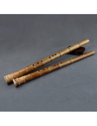 Flauta de Bambú GF Clave G 8 Agujeros Natural Xiao